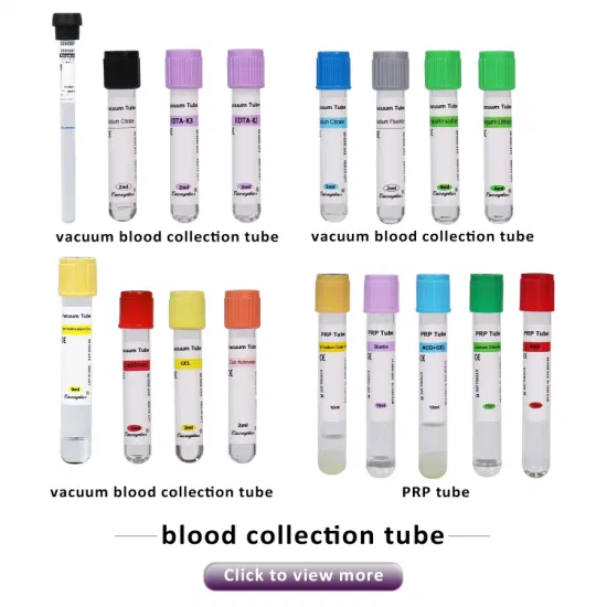 Siny Glass oder Plastic China Vacuum Sterile Hospital Use Medical Supply Factory